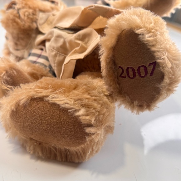 BURBERRY Fragrance Teddy Bear Plush Nova Check Rain Jacket 2007 Toy - Picture 8 of 8